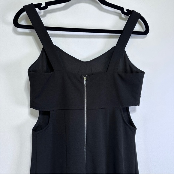 Black Cutout Bodycon Midi Dress – Sweetheart Neck Date Night Style – Size S - Picture 2 of 4